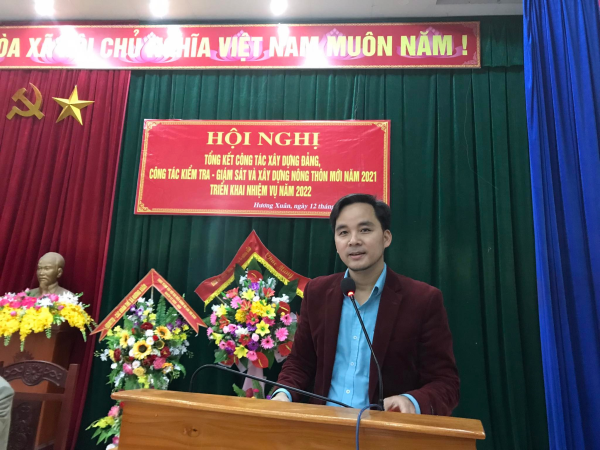Đảng bộ Hương Xuân tổng kết công tác xây dựng Đảng, xây dựng NTM năm 2021.