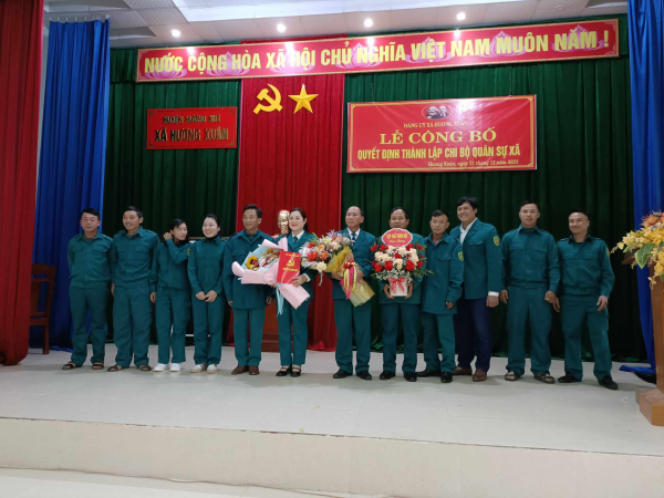 Xã Hương Xuân Thành lập Chi bộ Quân sự xã